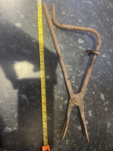 Antique hand forged iron - hand-forged,