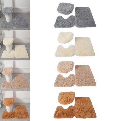 3pcs absorbent bath rugs set - absorbent,