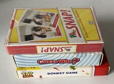 VINTAGE JOB LOT CHILDRENS CARD GAMES - TOY STORY, SNAP, GUESS WHO, SEALED