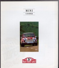 Rover Mini Cooper Monte Carlo Pack 1994 UK Market Foldout Sales Brochure