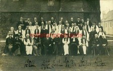 REAL PHOTO POSTCARD GROUP AT CONCECRATION OF COLLEGE CHAPEL SALTLEY WARWICKSHIRE