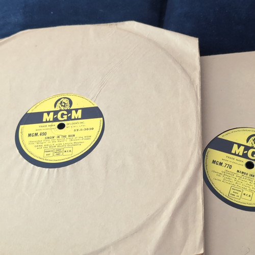 Vintage mgm 78rpm - vintage, records
