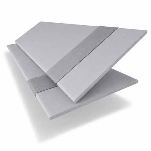 Grey faux wood - taped, venetian