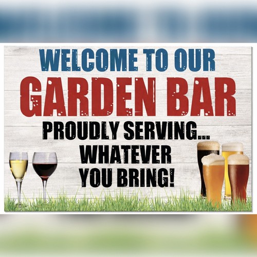 Home bar funny - home, 5"x8"