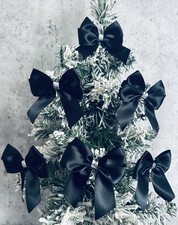 Black Christmas Tree Bows X20 Christmas Tree Decorations
