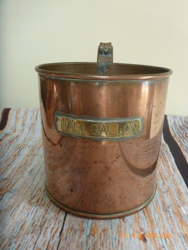 Antique half gallon copper - antique,