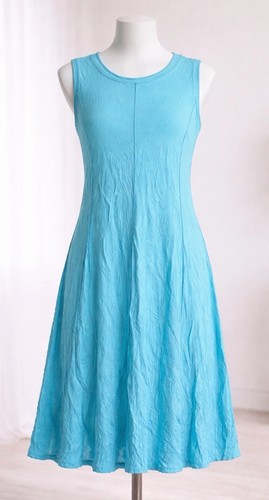 Shana aqua blue - crinkle, dress