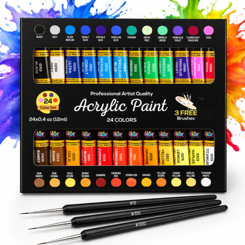 Acrylic paint set 24x12ml - paint,
