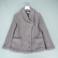 Lacoste Cardigan Jumper Mens 40 Grey Knit Wool Blend Button Double Breast Shawl