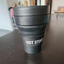 Coffee Cup Mug 300ml Travel Compact Collapsible Ecofriendly BPA Free BLACK