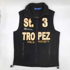 VTG Polistas St Tropez Polo Society Full Zip Vest Men's Size XS Gassin France