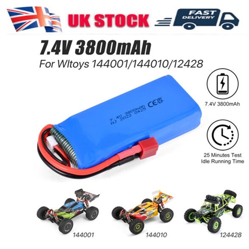 3800mah lipo battery - 2s, 7.4v