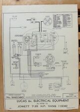 Original LUCAS Jowett 7.35