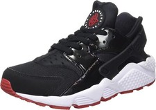 Original Nike Air Huarache Black Gym Red White Trainers Sneakers 318429 032