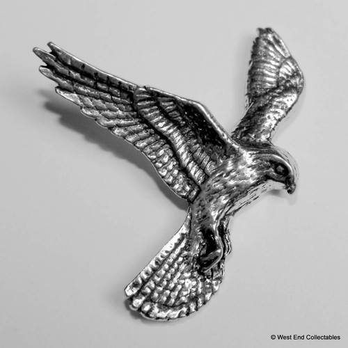 Kestrel pewter pin brooch - pin,