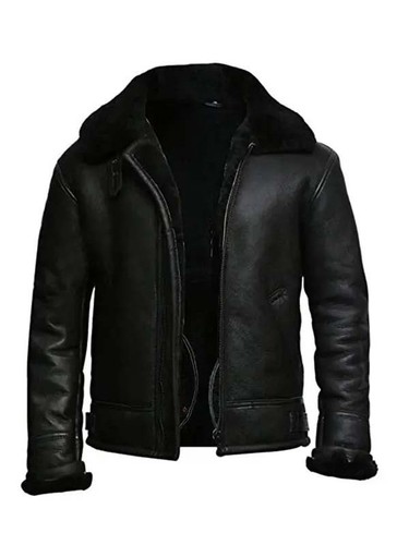 Men black fur lined - men's,