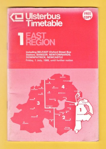 Bus timetable booklet - timetable,