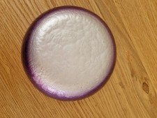 Portmeirion Dusk collection bowl  in Pearlescent Aubergine and Silver colorway