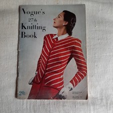 Vogue's 27th Knitting Book vintage knitting patterns c1944 small size
