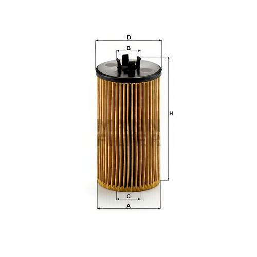 Mann hu612 oil filter - filter, fits