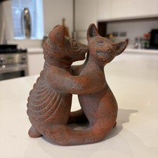 Mexican folk art sculpture of "dancing dogs" from Colima Mexico