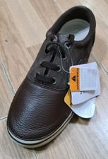 NEW +TAGS Mens Crocs Hover Brown leather laced Shoes/Trainers M10 UK 9 Eur 41-42