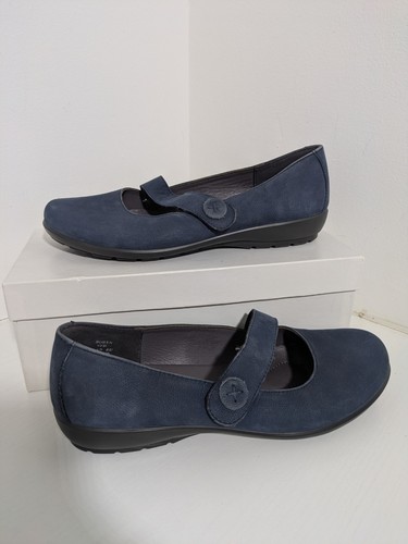 Hotter robyn blue suede - suede, mary