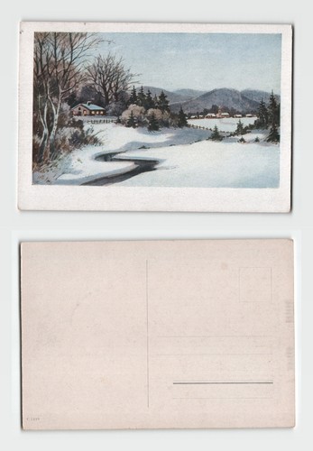 Postcard winter snow - postcard,