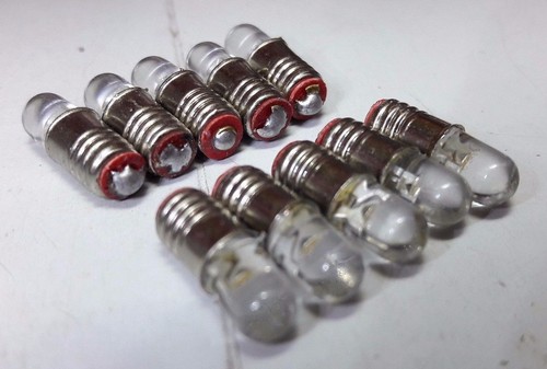 10x 12v les yellow - e5, led