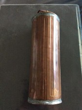 Antique French VALOR LYON Copper / Brass military Water Can or powder tank