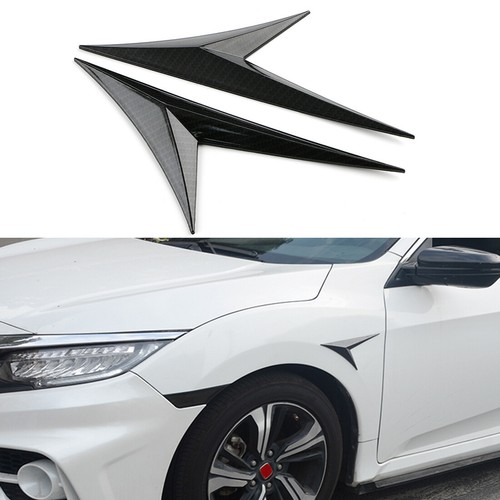 Carbon fiber black side vent - carbon,