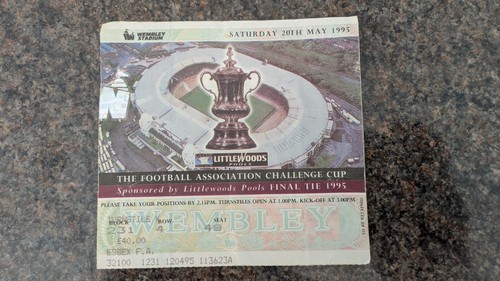 1995 cup final ticket - 1995,