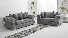 Luxury Raven Sofa Set Plush