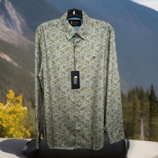 Gabicci Casual Shirt, Medium, 100% Cotton, Paisley, W09, BNWT