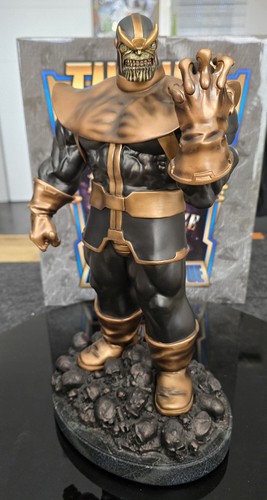 Thanos faux bronze statue - thanos,