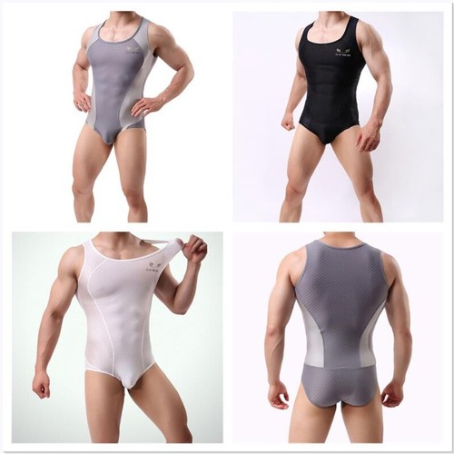 Men one piece leotard bodysuit - men,