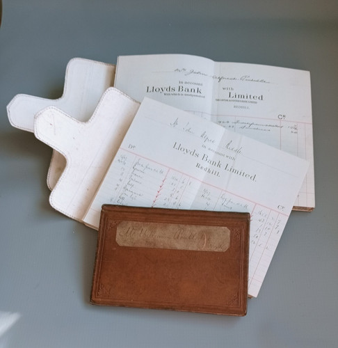 Antique bank account books the - bank,
