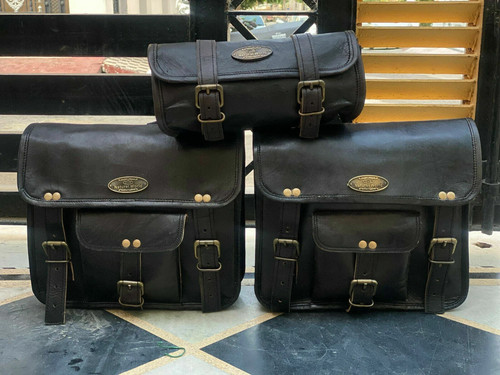 Leather motorcycle bag - motorcycle,