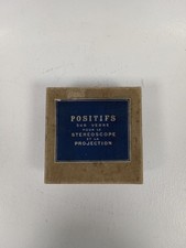 POSITIES Vintage Stereoscope Viewer with Glass Slides and Boxed Set Bundle 