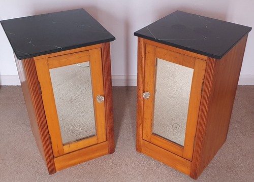 Pair slate topped - slate,