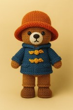 Paddington Bear 13cm Tall Knitted DK knitting Pattern Only Printed Sent