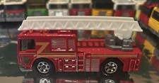 Matchbox Mattel Red Fire Engine With Ladder General County Fire Dept Tampo