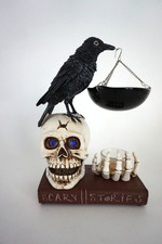 Yankee Candle Raven & Skull Hanging Tart Warmer Lights Halloween New in Box
