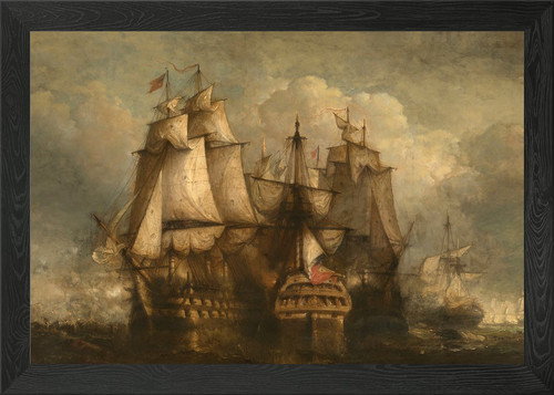 Naval ships stormy seas - ships, in
