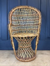 Small Peacock Chair Wicker