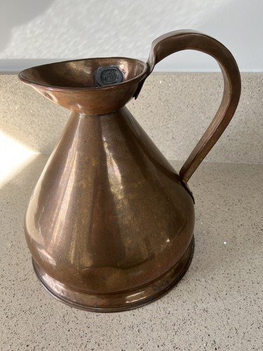 Antique copper harvest jug - copper,