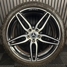 1X 19" GENUINE AMG MERCEDES E CLASS BLACK ALLOY WHEEL W213 A2134012000 FRONT