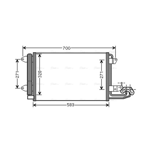 Air con condenser for - con,