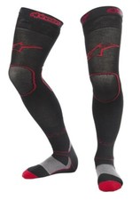 ALPINESTARS MX TECH LONG KNEE BRACE SOCKS BLACK RED MOTOCROSS MX ENDURO ADULT