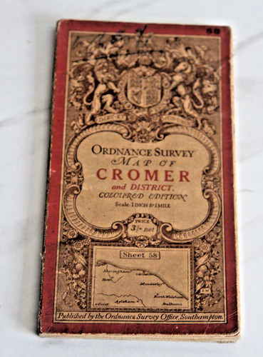 Vintage original map of - map,